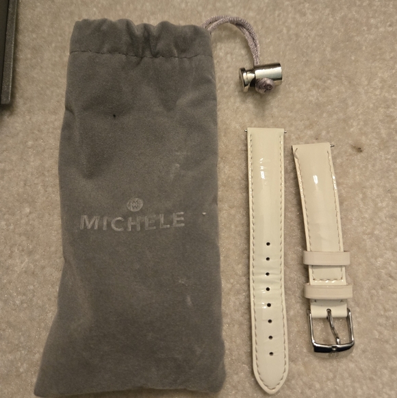 Michele Mini URBAN Diamond Watch with Extra Strap - Picture 4 of 6